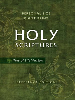 cover image of TLV Personal Size Giant Print Reference Bible, Holy Scriptures